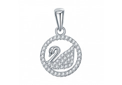 Серебряная подвеска с фианитом