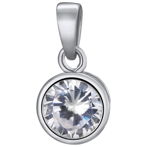 Серебряная подвеска с фианитом