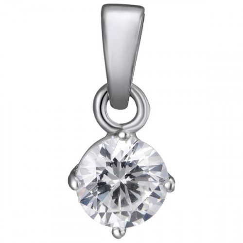 Серебряная подвеска с фианитом