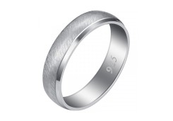 Серебряное обручальное кольцо 