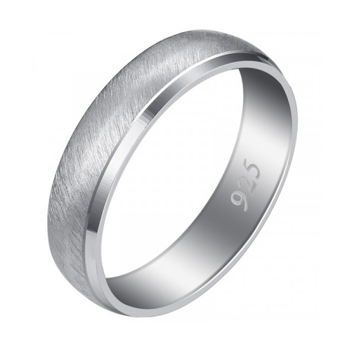 Серебряное обручальное кольцо 