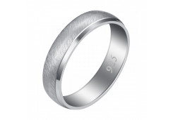Серебряное обручальное кольцо 