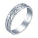 Серебряное обручальное кольцо 