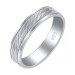 Серебряное обручальное кольцо 