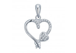 Серебряная подвеска с фианитом