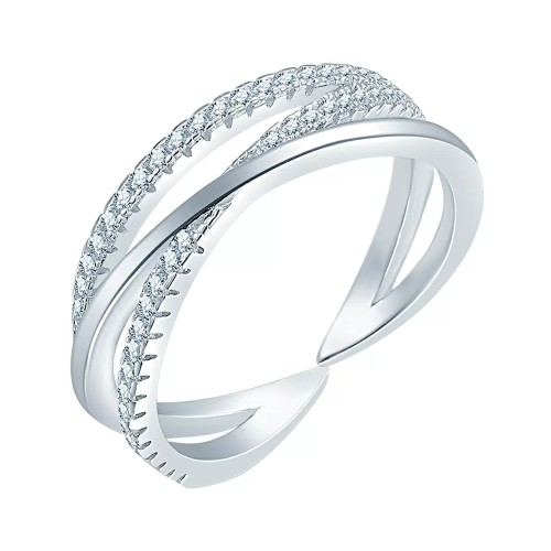 Серебряное кольцо с фианитом