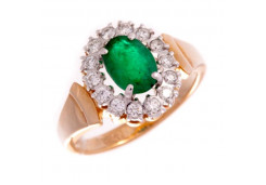 Золотое кольцо с изумрудом