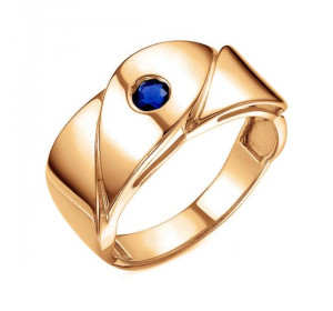 Золотое кольцо с корундом