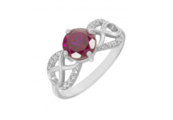 Серебряное кольцо с корундом