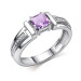 Серебряное кольцо с аметистом