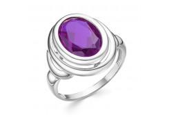 Серебряное кольцо с аметистом