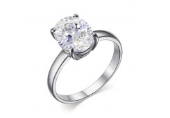 Серебряное кольцо с горным хрусталем