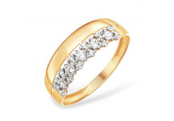 Золотое кольцо с фианитом