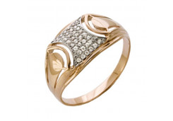 Золотое кольцо с фианитом