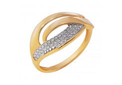 Золотое кольцо с фианитом