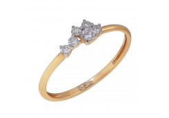 Золотое кольцо с фианитом