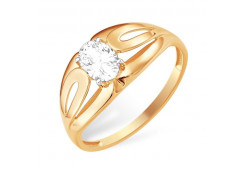 Золотое кольцо с фианитом