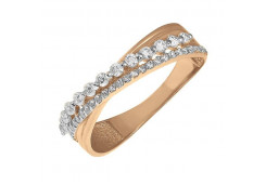 Золотое кольцо с фианитом