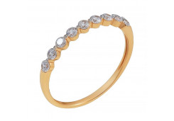 Золотое кольцо с фианитом