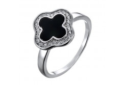 Серебряное кольцо с фианитом