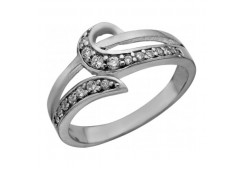 Серебряное кольцо с фианитом