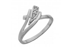 Серебряное кольцо с фианитом