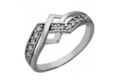 Серебряное кольцо с фианитом