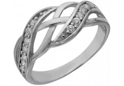 Серебряное кольцо с фианитом