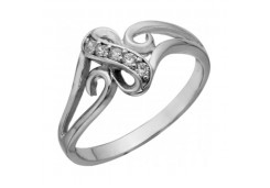 Серебряное кольцо с фианитом