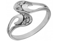 Серебряное кольцо с фианитом