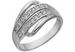 Серебряное кольцо с фианитом