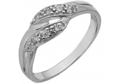 Серебряное кольцо с фианитом