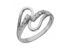 Серебряное кольцо с фианитом