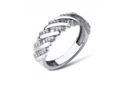 Серебряное кольцо с фианитом