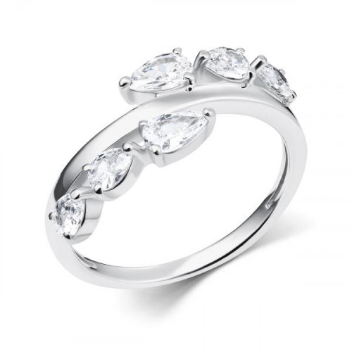 Серебряное кольцо с фианитом