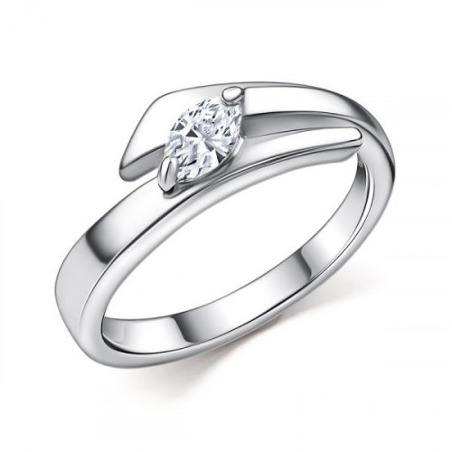 Серебряное кольцо с фианитом