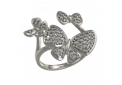 Серебряное кольцо с фианитом