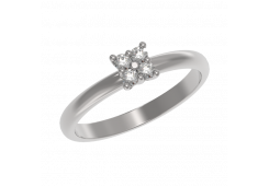 Серебряное кольцо с фианитом