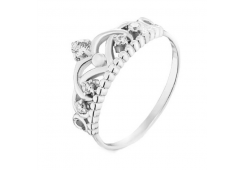 Серебряное кольцо с фианитом