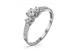 Серебряное кольцо с фианитом