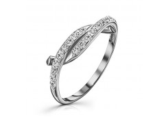 Серебряное кольцо с фианитом