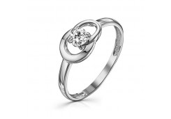 Серебряное кольцо с фианитом
