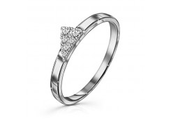 Серебряное кольцо с фианитом