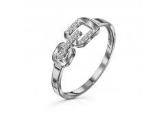 Серебряное кольцо с фианитом