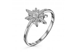 Серебряное кольцо с фианитом