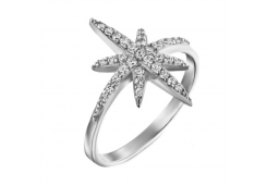 Серебряное кольцо с фианитом