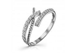 Серебряное кольцо с фианитом