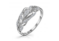 Серебряное кольцо с фианитом