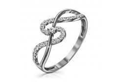 Серебряное кольцо с фианитом