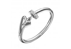 Серебряное кольцо с фианитом